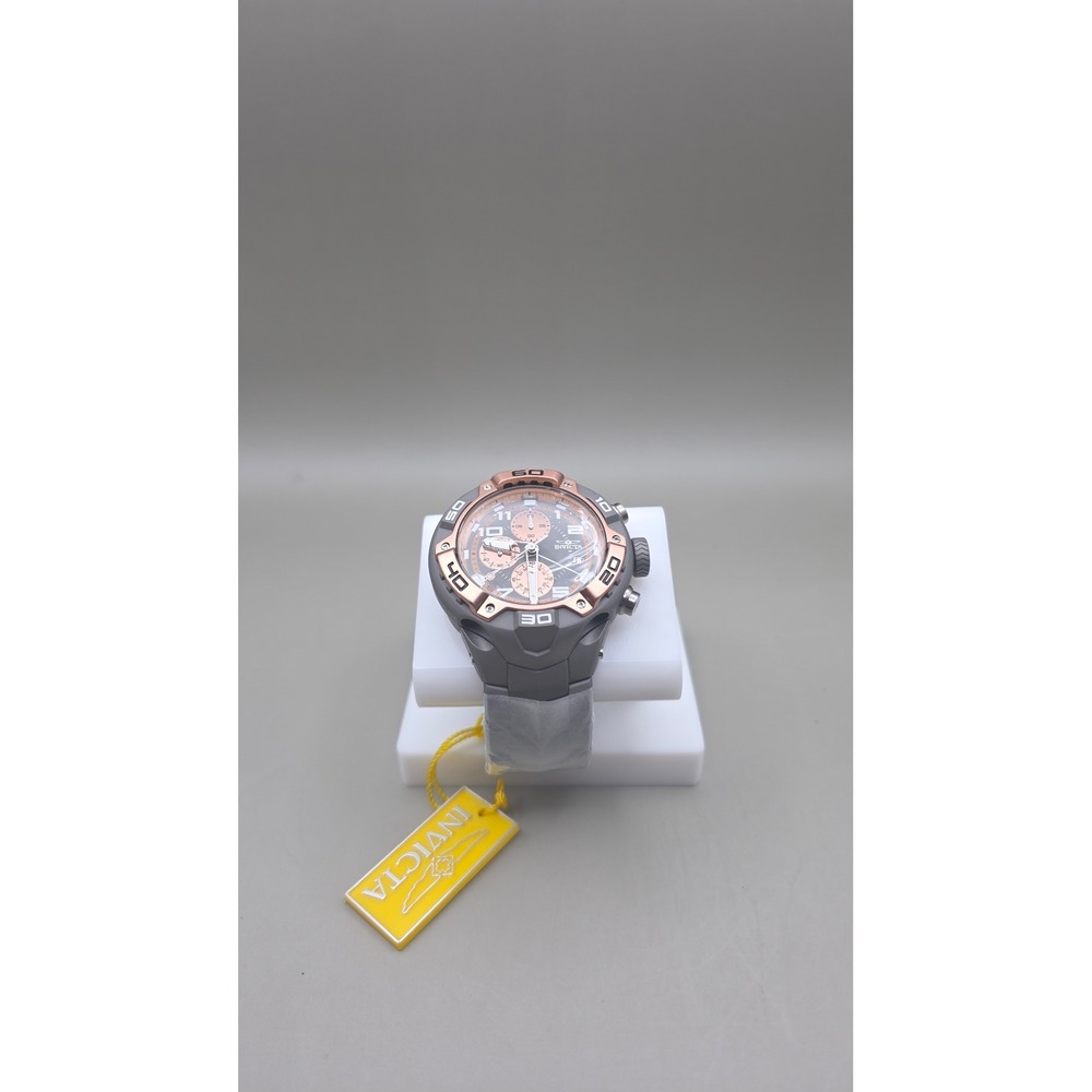 Invicta Speedway Elite TI-22 Titanium - 50mm, Shot-blast, Rose Gold Dial, Grey